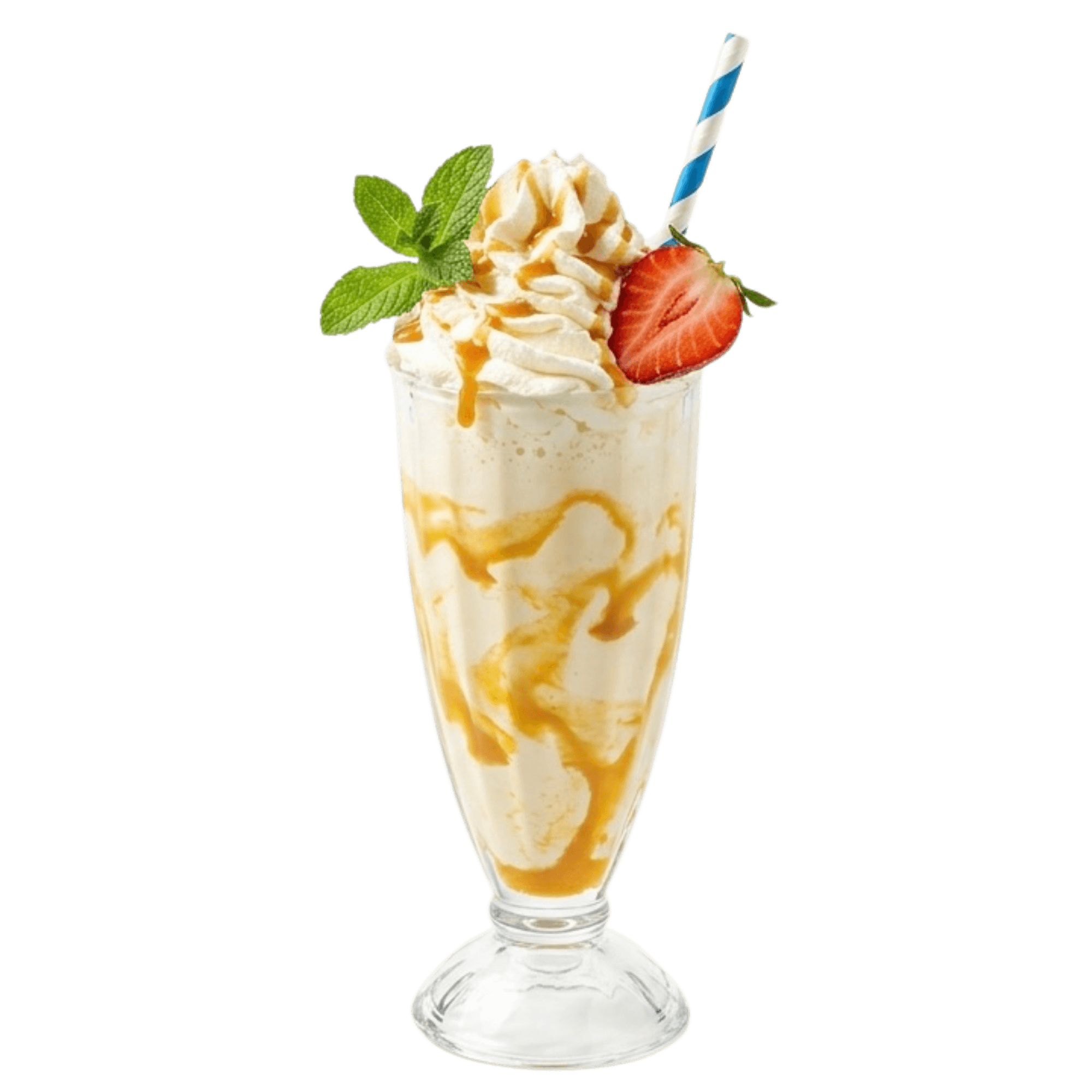 Eis-Milchshake mit Sahne
